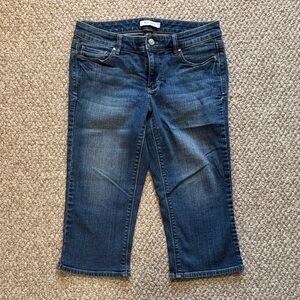 White House Black Market Dark Blue Cropped Jeans